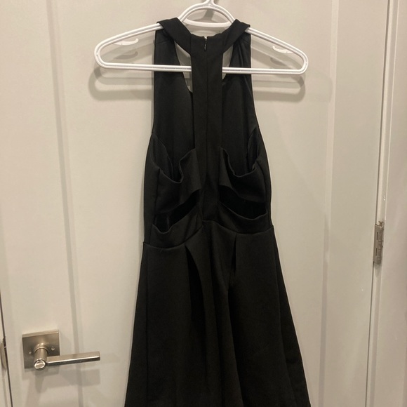 Lulus - Cutout and About Black Skater Dress - Picture 4 of 5
